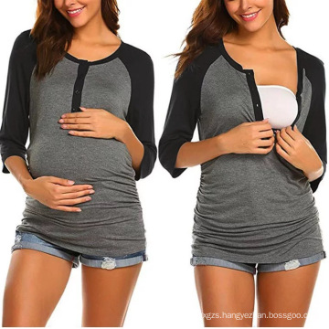 Amazon Best Selling Spring/Summer Pregnant Clothes Wear online Maternity Clothing